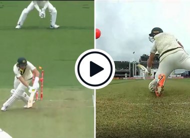 Watch: Marnus Labuschagne walks across, slips over, gets bowled in one of the strangest Test dismissals ever