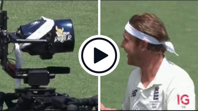 Watch: Fox Rover hilariously dons headband as an apology after Stuart Broad shouts 'Stop moving the robot' on day two