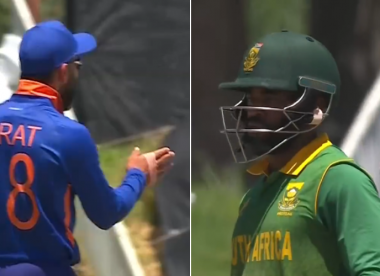 Kohli, Bavuma exchange words after errant throw almost hits South Africa batter in first ODI