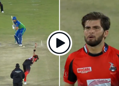 Watch: Shaheen bowls sensational one-run, double-wicket 19th over to almost turn record PSL chase on its head