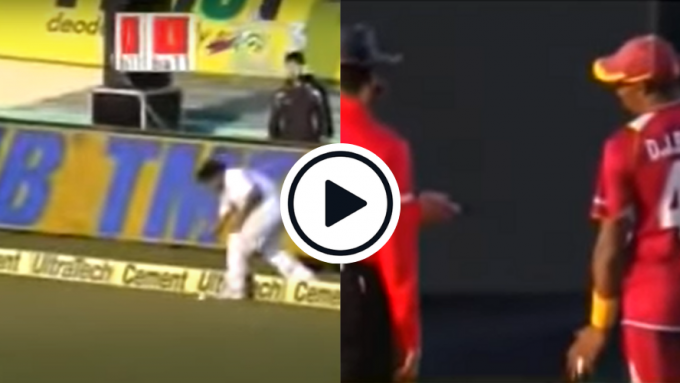 Watch: When a ball boy stepped onto the field and inadvertently prevented a boundary to Russell and Bravo's dismay