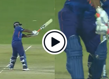 Watch: Pant bludgeons full toss for a one-handed 81m six on his way to a blistering fifty
