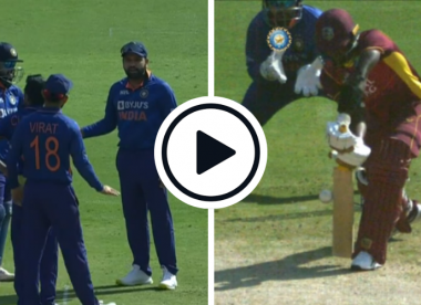 Watch: India make crucial breakthrough after Virat Kohli convinces new ODI captain Rohit Sharma to review