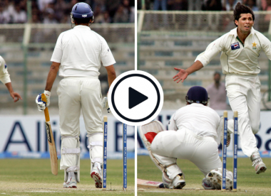 Watch: Stumps fly around as Mohammad Asif rattles Sehwag, Laxman & Sachin in devastating spell from 2006 Karachi Test