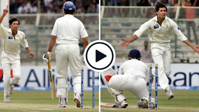 Watch: Stumps fly around as Mohammad Asif rattles Sehwag, Laxman & Sachin in devastating spell from 2006 Karachi Test