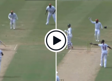 Watch: Hetmyer handles the ball for a golden duck in baffling 'obstructing the field' dismissal