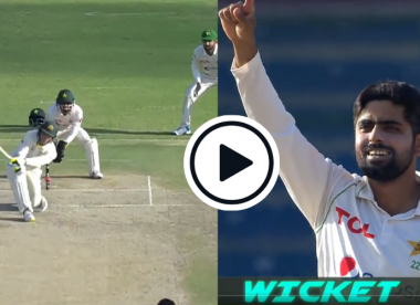 Watch: Babar Azam takes his second Test wicket to deny Alex Carey a maiden Test century