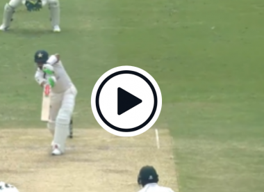 Watch: Babar Azam gets off the mark against Australia with a sumptuous straight drive