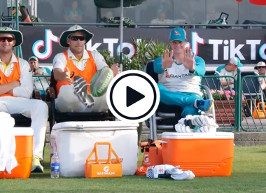 Watch: Steve Smith makes peace with roving camera after first-day distraction