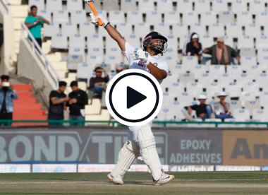 Watch: Rishabh Pant blazes massive one-handed six in incredible Test-match blitz