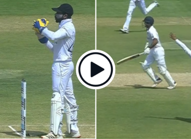 Watch: Dickwella runs out Mayank off no-ball after signalling for LBW review in chaotic pink-ball play