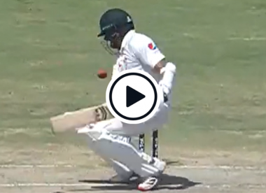 Watch: Azhar Ali dismissed LBW in bizarre fashion after Cameron Green bouncer stays low