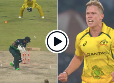 Watch: Debutant Nathan Ellis cleans up centurion Imam Ul Haq with searing yorker