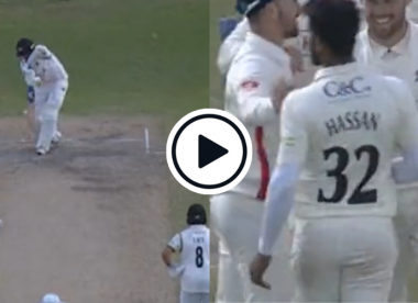 Watch: Hasan Ali animatedly sends off batter after sizzling delivery uproots off stump in County Championship clash