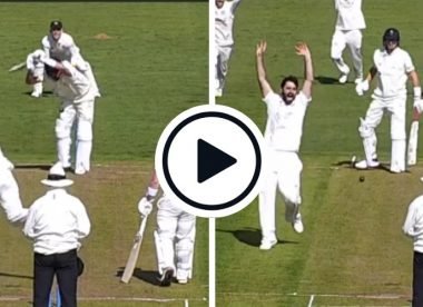 Watch: Marnus Labuschagne leaves a straight one to be pinned lbw from his third ball of the County Championship season