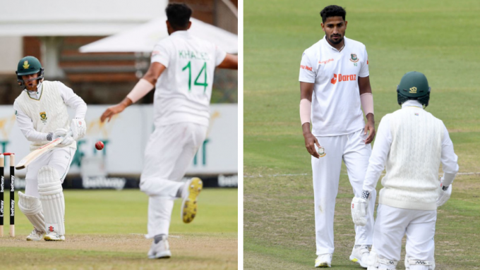 'He's got to get a warning for that' - Tempers flare after Bangladesh quick hits South Africa batter with fiery return throw