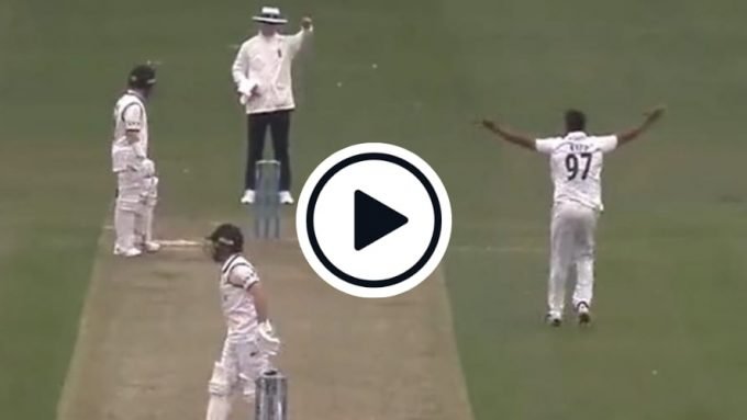Watch: Haris Rauf snares batter LBW with pinpoint, rapid yorker in game-changing spell on County Championship debut