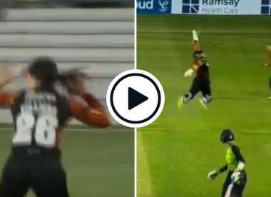 Watch: Final ball drama as four overthrows seal one-wicket win in madcap T20 finish