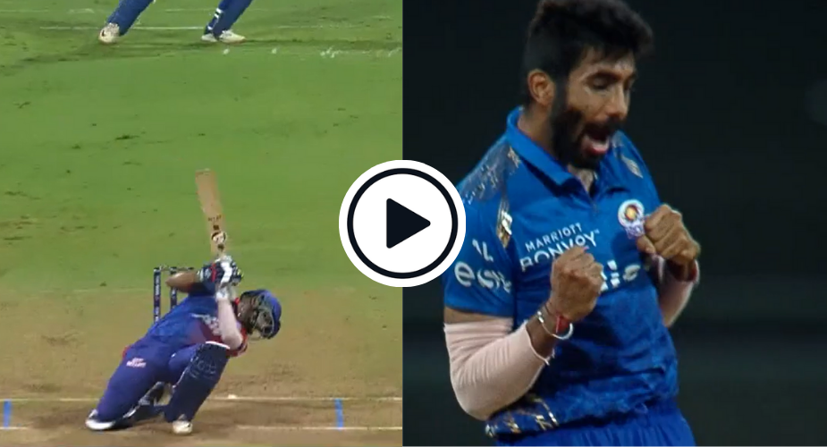 Jasprit Bumrah got the better of Prithvi Shaw with a searing bouncer