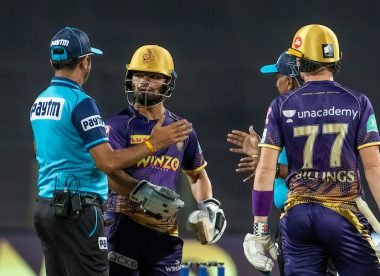 Sam Billings, Rinku Singh involved in animated chat with umpires, Kane Williamson over DRS review confusion in IPL