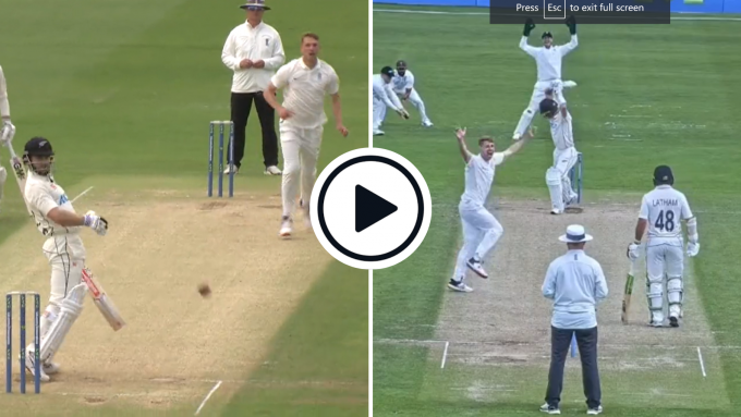 Watch: Jamie Porter rattles through New Zealand's Test batting line-up with sensational warm-up five-for