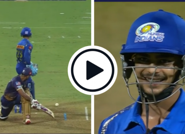 Watch: Ishan Kishan hilariously loses track of ball after reverse sweep slowly rolls past him