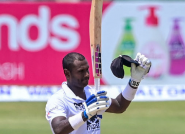 Where does Angelo Mathews rank among Sri Lanka's greatest Test batters?