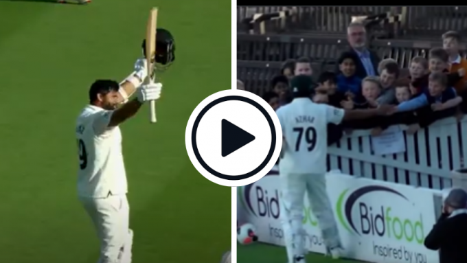 Watch: Azhar Ali blazes massive six, unveils Fawad Alam-esque celebration in return-to-form County Championship double hundred