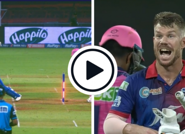 Watch: Yuzvendra Chahal delivery clips leg stump, zing bails light up but David Warner survives in bizarre IPL moment