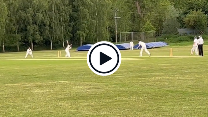 Watch: Alastair Cook bowled by 15-year-old while playing club cricket for Bedfordshire Young Farmers