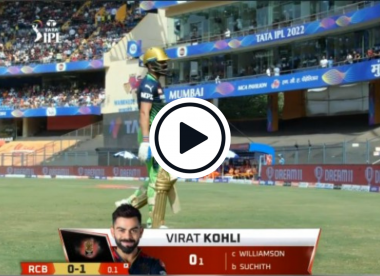 Watch: Kohli out for third golden duck of IPL 2022 as poor run continues