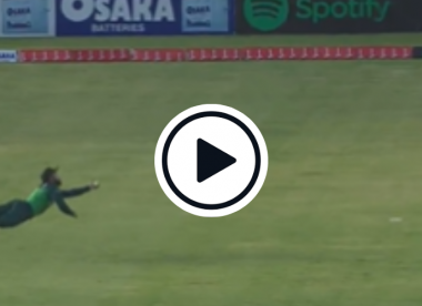 Watch: Shadab Khan takes spectacular one-handed diving catch with weaker hand