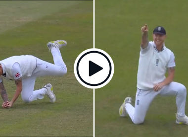 Watch: Stokes points to McCullum in celebration after Tom Blundell falls into perfectly executed short ball trap