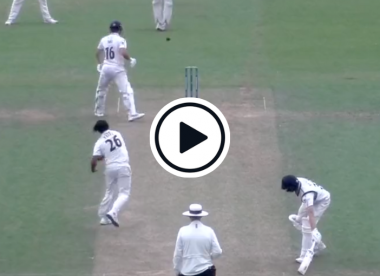 Watch: Surrey bowler throws ball over wicketkeeper's head for four overthrows off his own bowling
