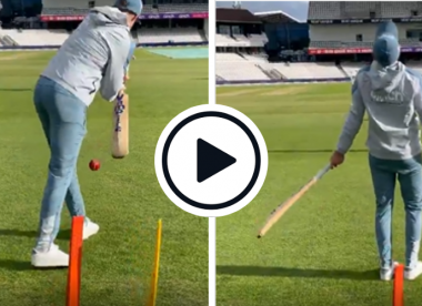 Watch: Joe Root bowled by beauty from Paul Collingwood's daughter on Headingley outfield