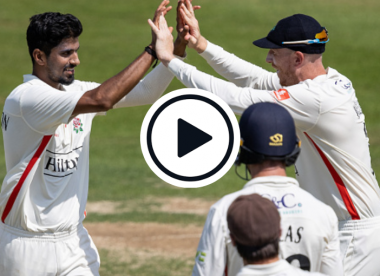 Watch: Washington Sundar nicks off New Zealand Test opener with second ball of his County Championship career