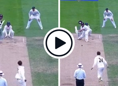 Watch: Jack Leach reverse-sweeps outrageous six in County Championship
