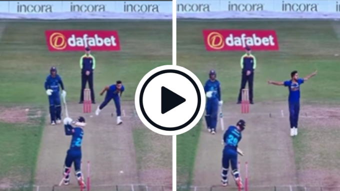 Watch: High-pace Umran Malik rips middle stump out of the ground in T20 warm-up game