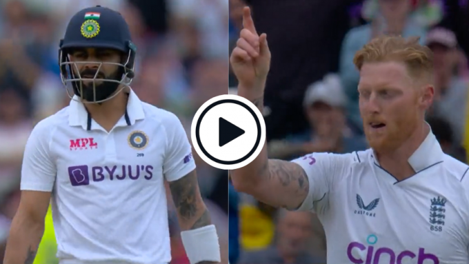 Watch: Ben Stokes produces rip-snorting delivery to send Virat Kohli packing