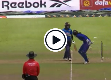 Watch: Dawdling Sri Lanka batter run-out in bizarre circumstances as India keeper hits stumps with no-look throw
