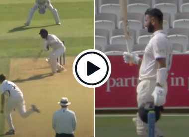 Watch: Cheteshwar Pujara continues dream run with third County Championship double ton