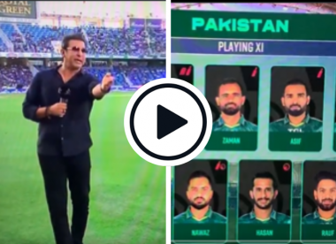 Watch: 'That's not a little mistake' - Wasim Akram annoyed after broadcasters show wrong Pakistan XI