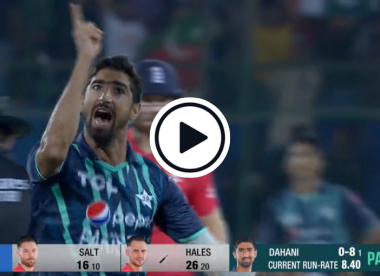 Watch: Shahnawaz Dahani bowls Alex Hales and Dawid Malan with consecutive deliveries