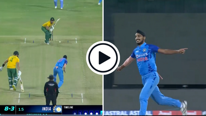Watch: Arshdeep Singh takes three wickets with drastic swing in dream new-ball over
