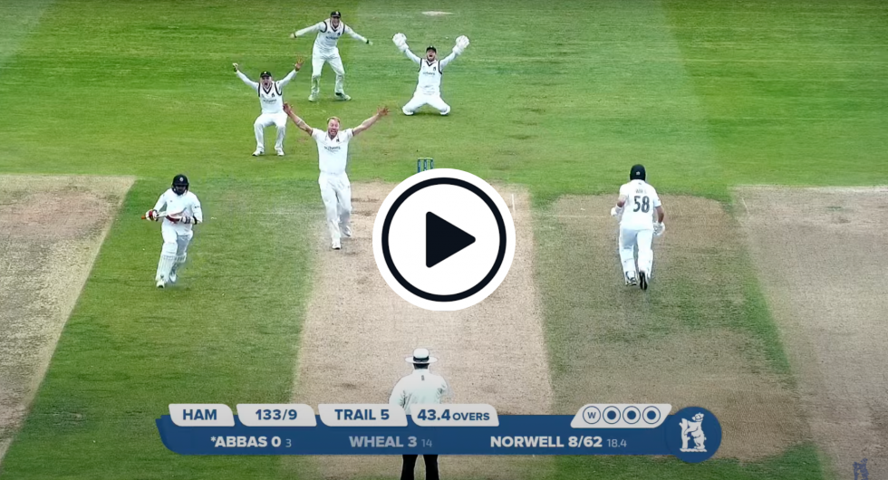 Watch: Liam Norwell's Nine Wicket's Secure Dramatic Final Day Victory Over Hampshire