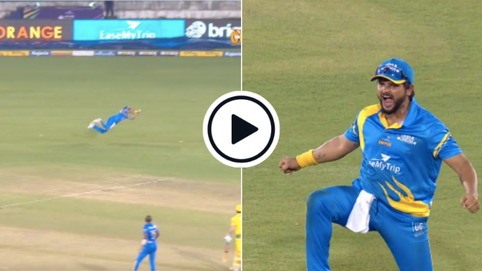 Watch: Suresh Raina rolls back the years, pulls off glorious diving catch at backward point in Road Safety Series