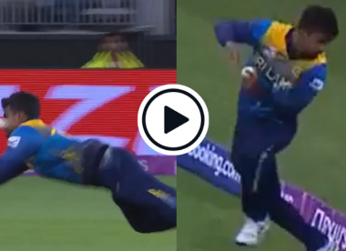 Watch: Sri Lanka fielder juggles then drops Aaron Finch, takes stunner to dismiss Glenn Maxwell next ball