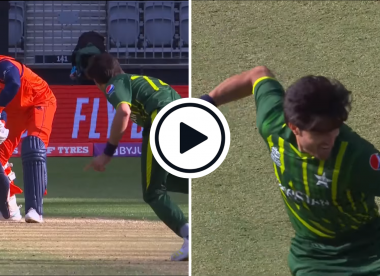 Watch: 'High pace, high movement' - Mohammad Wasim rips out two in two with pair of searing 90mph yorkers