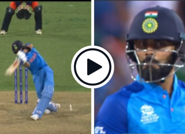 Watch: Virat Kohli astonishes himself with gorgeous, flowing extra-cover drive for six
