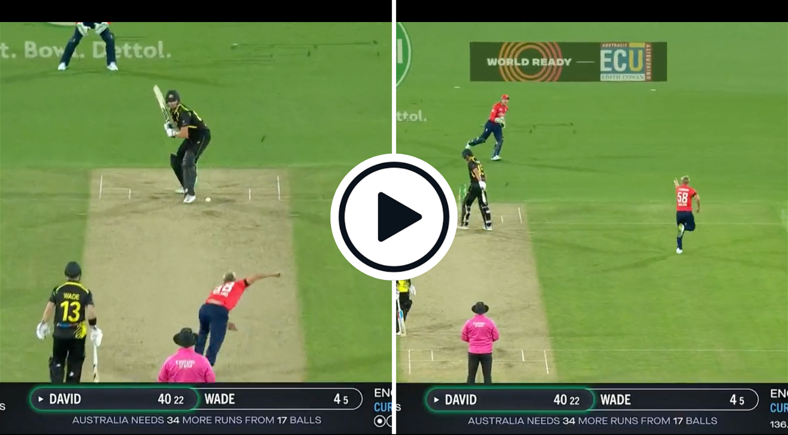 Watch Sam Curran Bowls Tim David With Pinpoint Leg Stump Yorker At Pivotal Moment In Series-Sealing Win